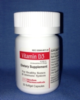 Vitamin D3 10,000 IU (cholecalciferol 0.25 mg)